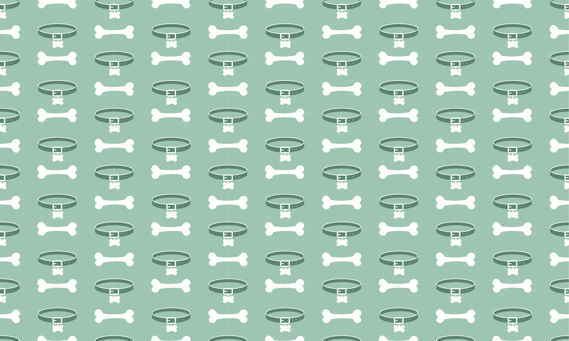 動物 ビニールマット 犬の骨模様 - TENSTICKERS