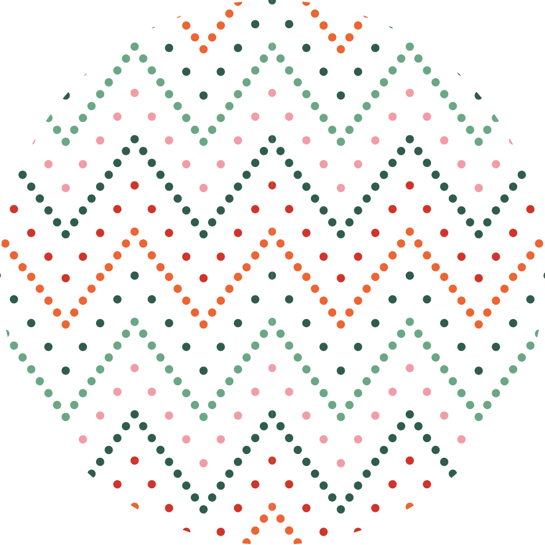 出演者 ビニールマット シェブロンドットパターン - TENSTICKERS