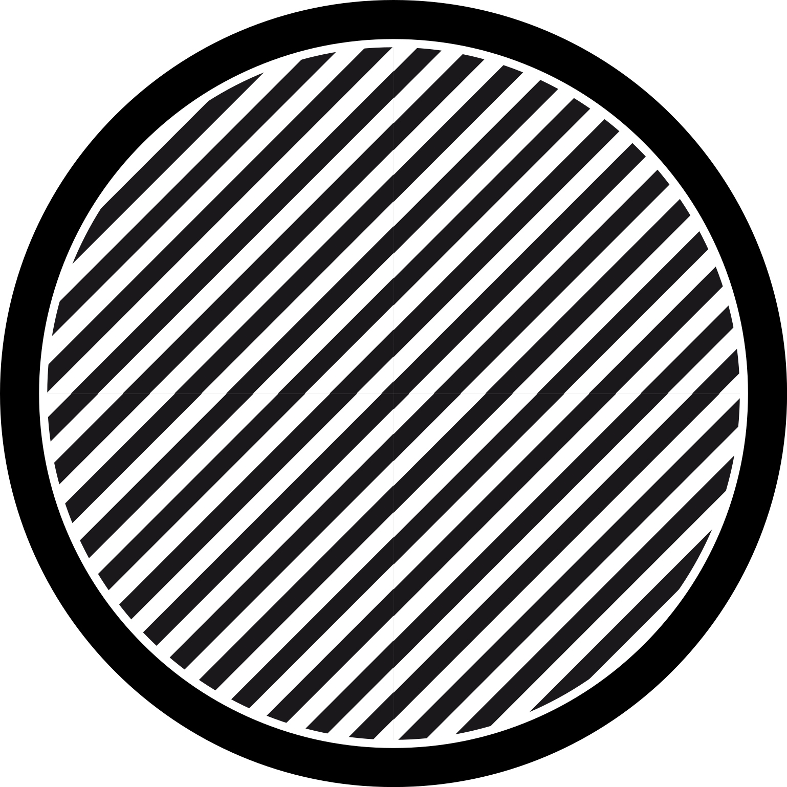 縞模様のビニールマット単色ストライプ - TENSTICKERS