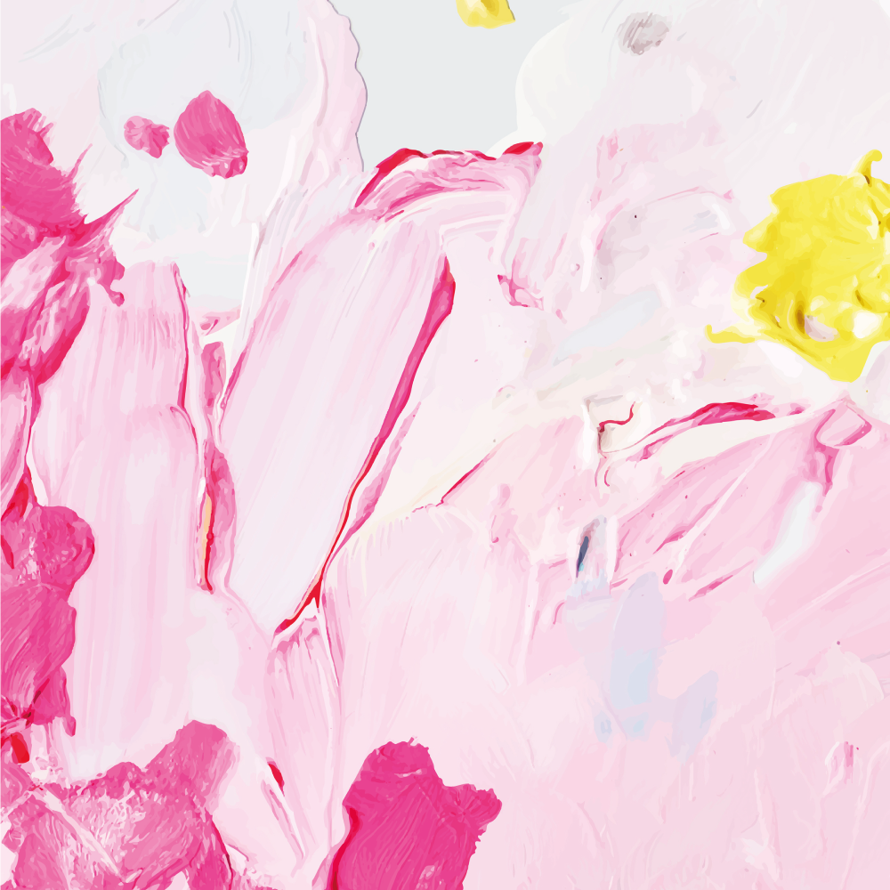 十代の若者たち ビニルマット 抽象的なブラシストローク - TENSTICKERS