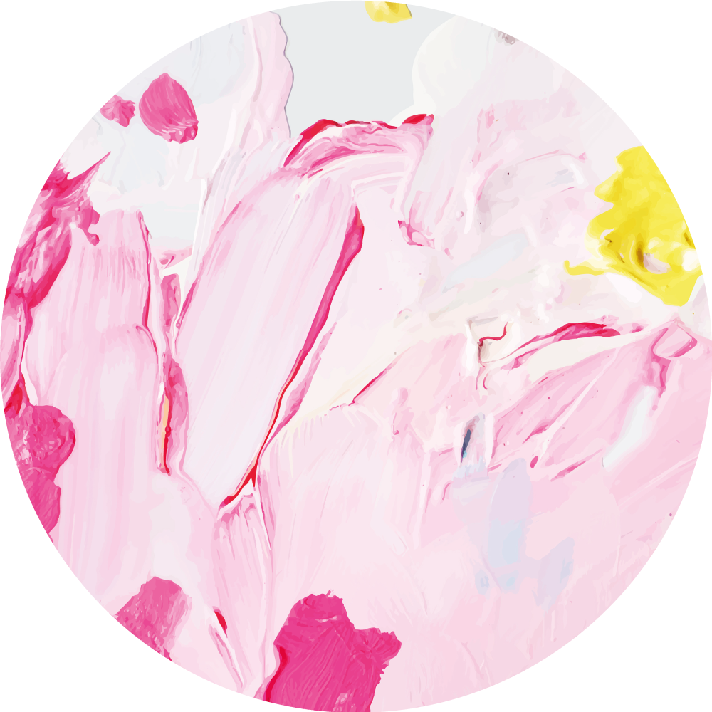 十代の若者たち ビニルマット 抽象的なピンクの渦 - TENSTICKERS