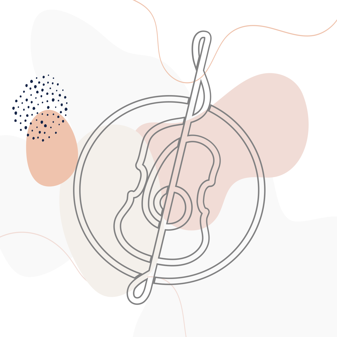 現代のビニールマット音符のアウトライン - TENSTICKERS