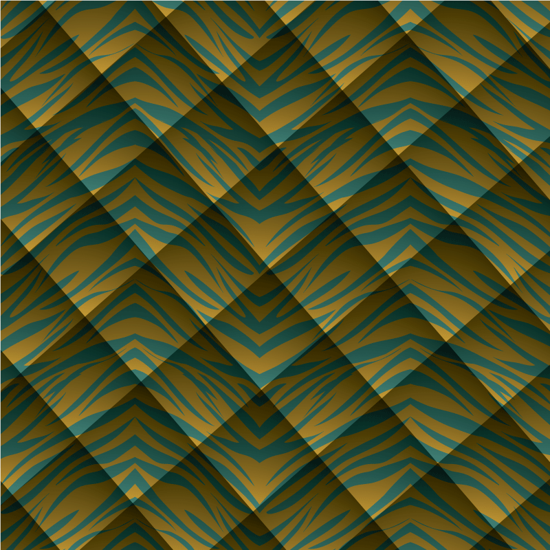 動物柄 ビニール マット ゼブラパターンフュージョン - TENSTICKERS