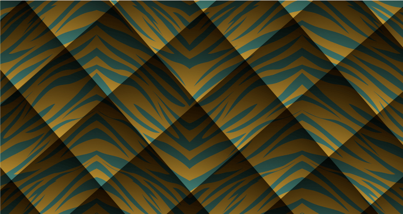 動物柄 ビニール マット タイガーストライプのコンセプト - TENSTICKERS