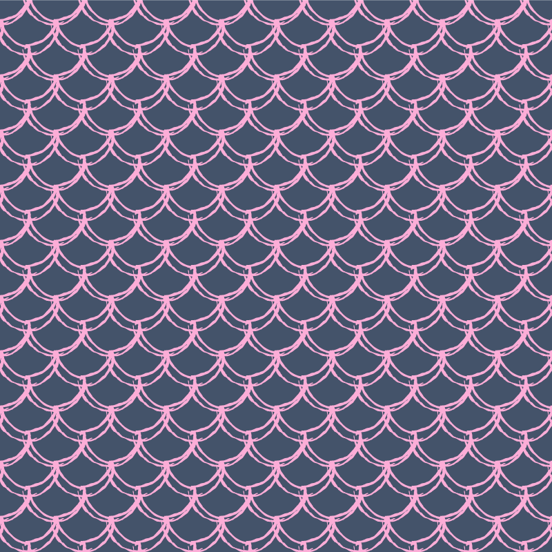 バスルームに1枚ビニールカーペットピンクの貝殻模様 - TENSTICKERS