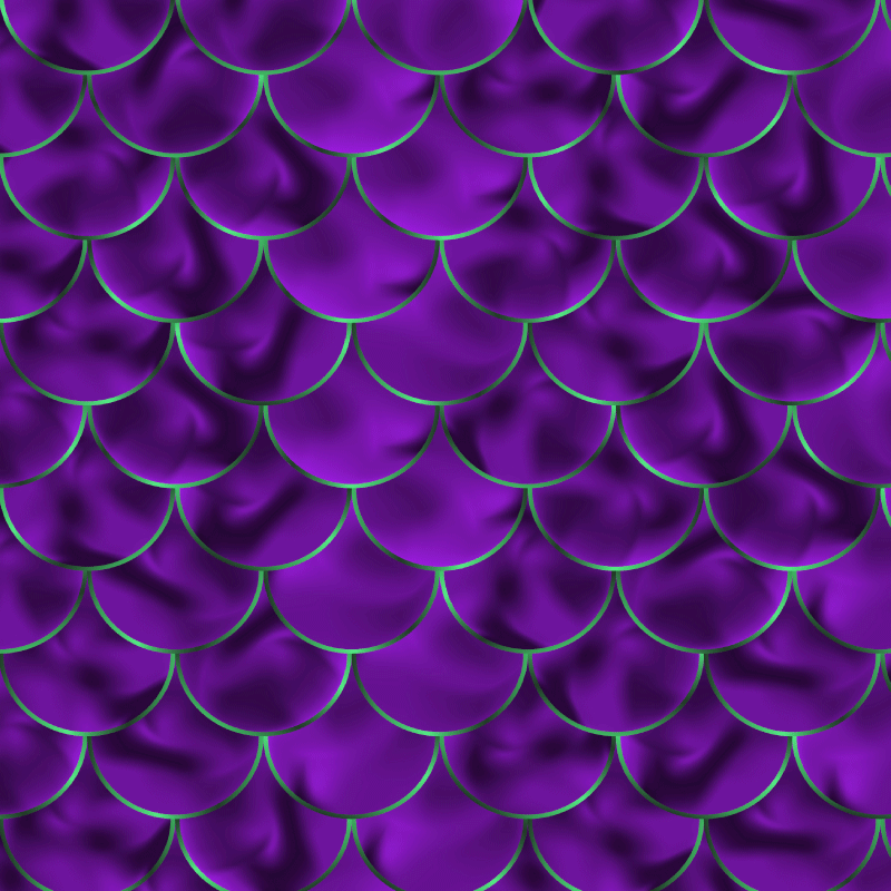 動物柄 ビニール マット マーメイドスケールモチーフ - TENSTICKERS