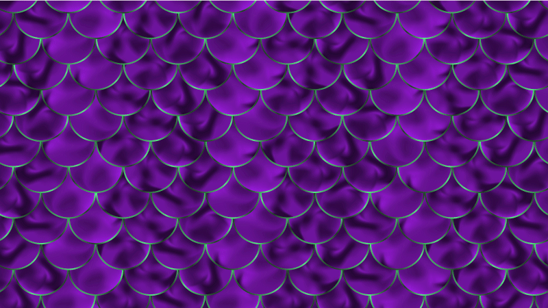 人魚の鱗の魚の鱗の長方形の敷物 - TENSTICKERS