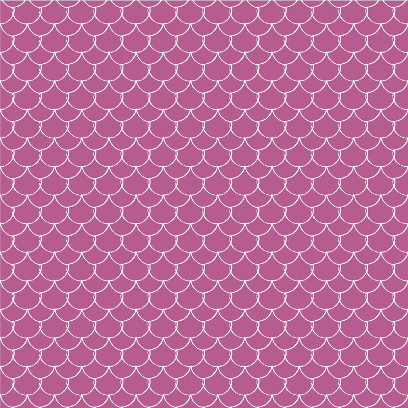 その他のテクスチャーの壁画 ピンクの人魚の鱗 - TENSTICKERS