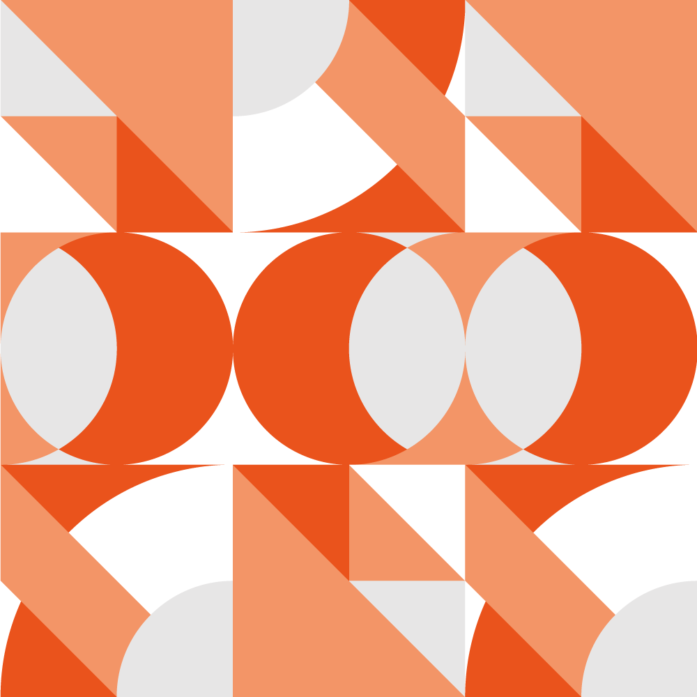 幾何学的な ビニールマット レトロな幾何学モチーフ - TENSTICKERS