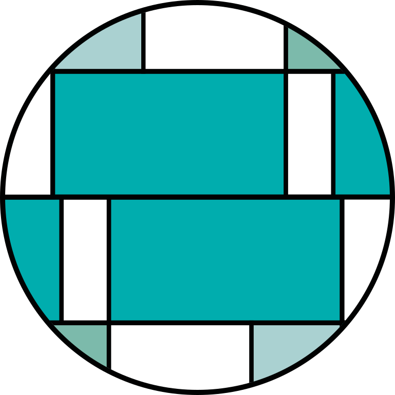 現代のビニールマット幾何学的ターコイズ模様 - TENSTICKERS