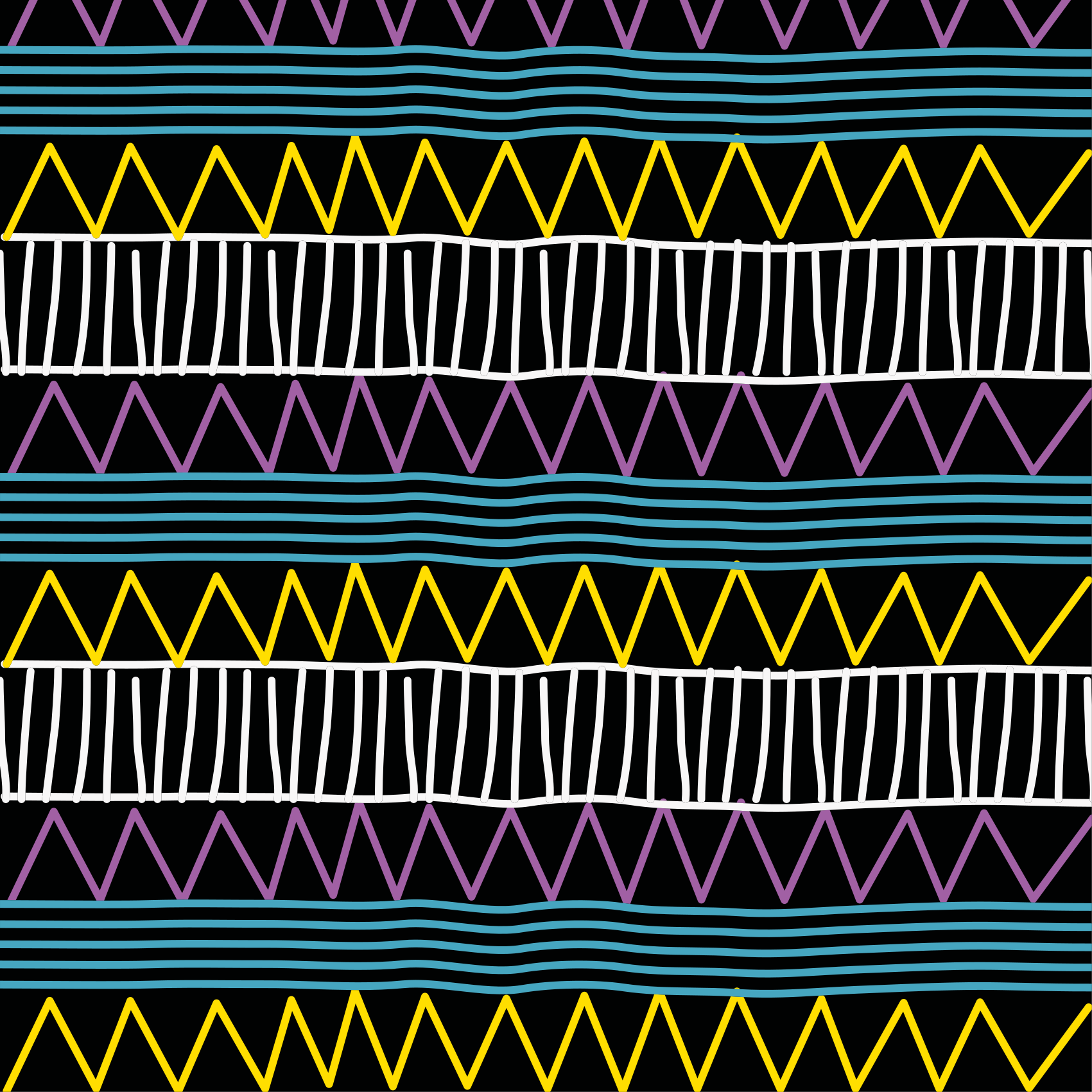 幾何学的なビニールマット カラフルなパターン遊び - TENSTICKERS