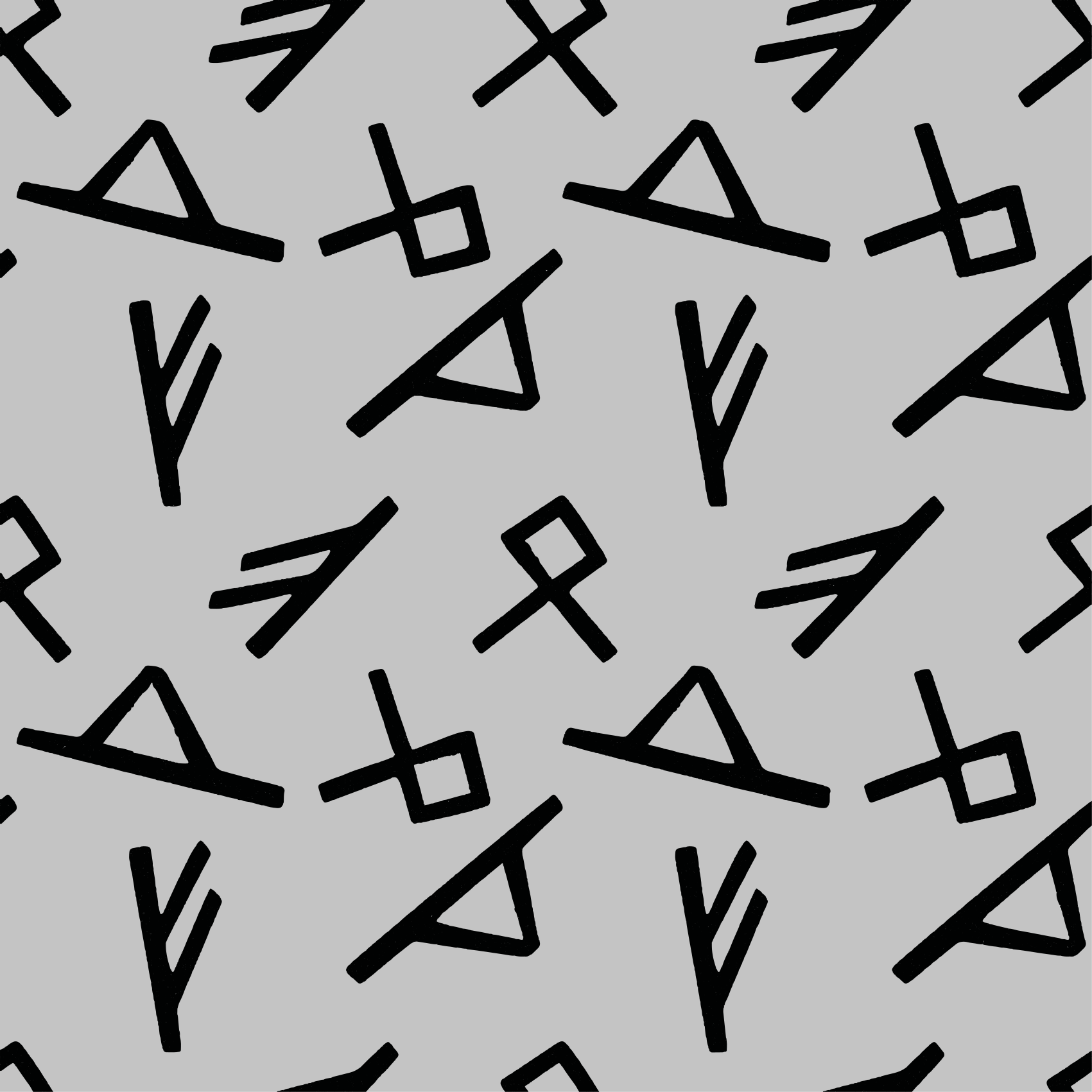 幾何学的なビニールマット スタイリッシュな黒い形状 - TENSTICKERS