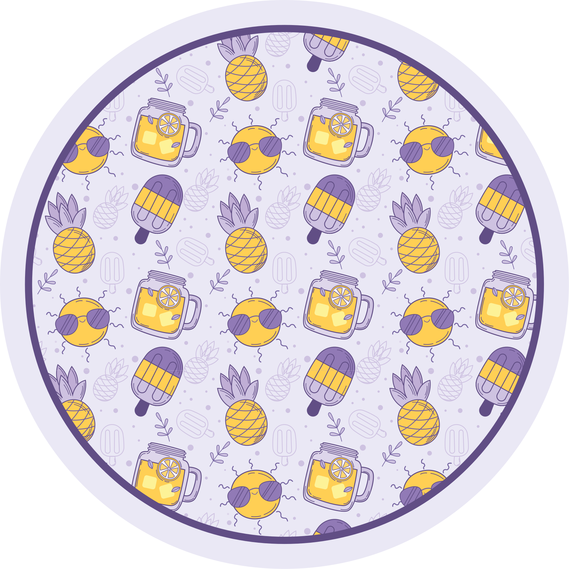 壁画 モアチルドレン トロピカルサマーファン - TENSTICKERS