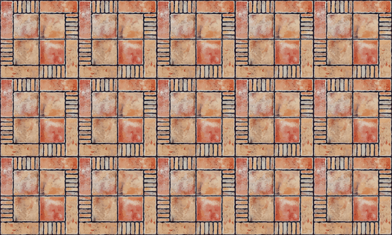 ビニール タイル カーペット 交差模様 - TENSTICKERS