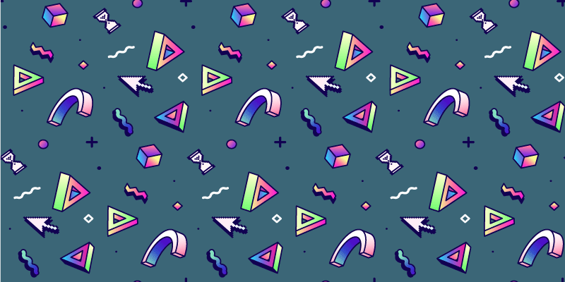 テクスチャー ビニールマット 幾何学的カラースプラッシュ - TENSTICKERS