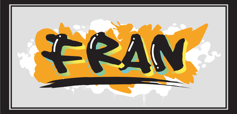 名前 ビニールマット 名前アート - TENSTICKERS