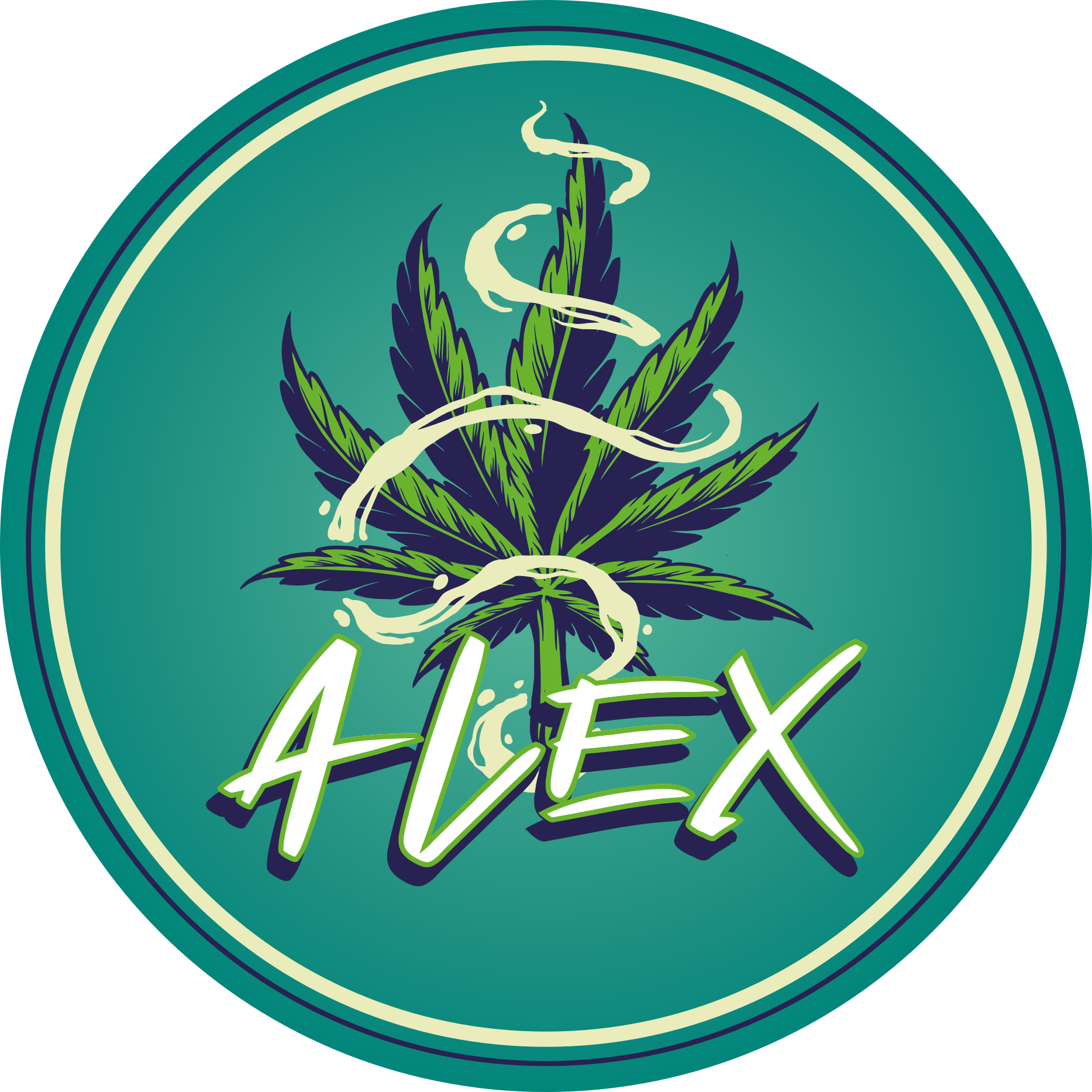 十代の若者たち ビニルマット 名前サークル - TENSTICKERS