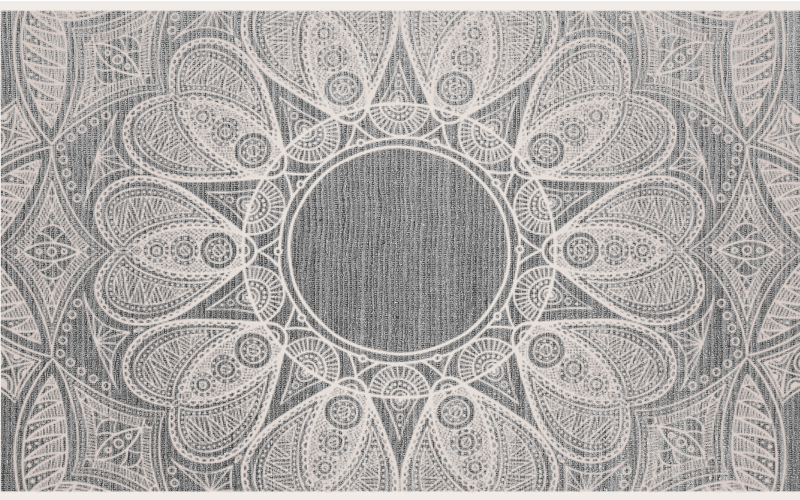 マンダラ ビニールマット 洗練された丸いモチーフ - TENSTICKERS