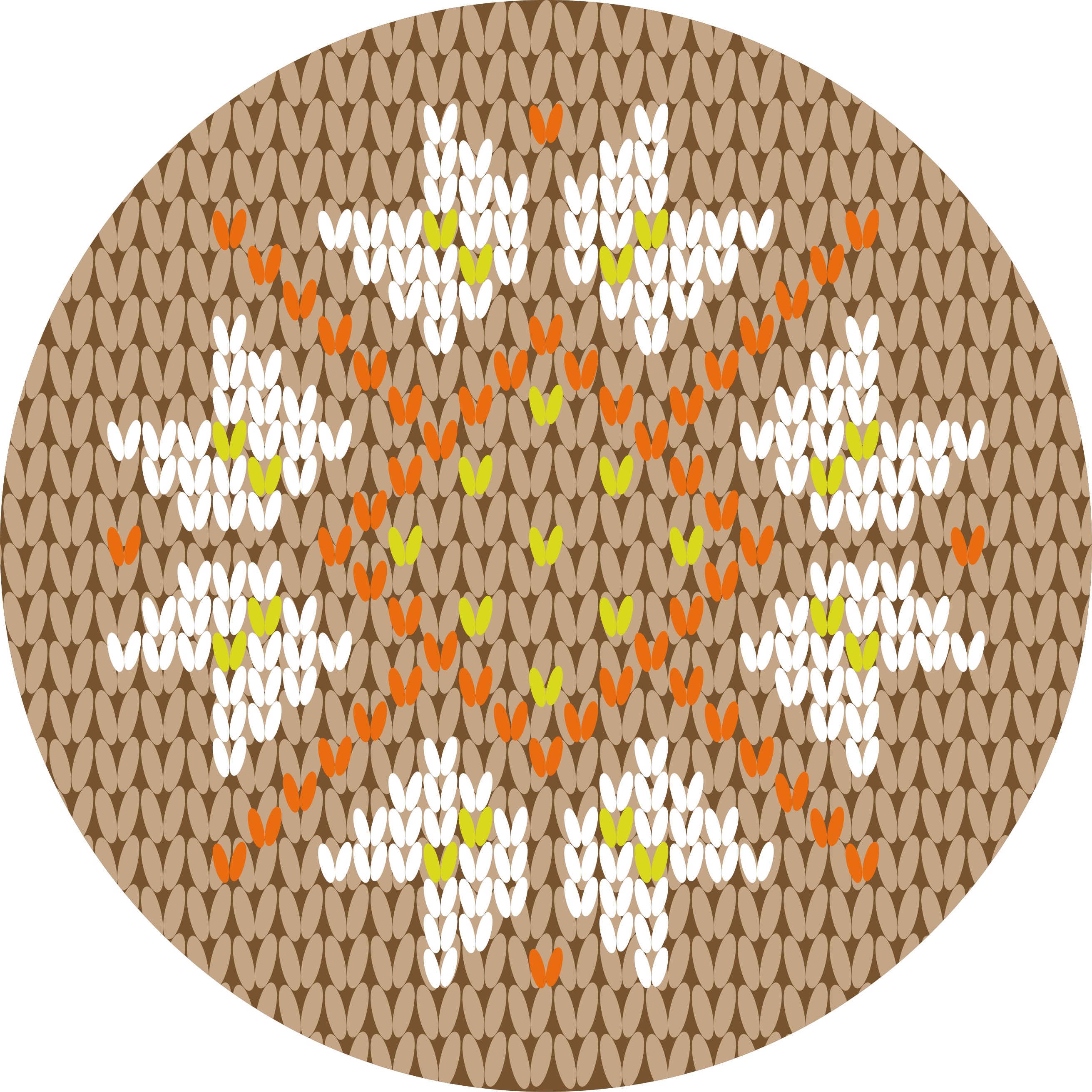 玄関マットビニール花柄デコレーションスタイル - TENSTICKERS