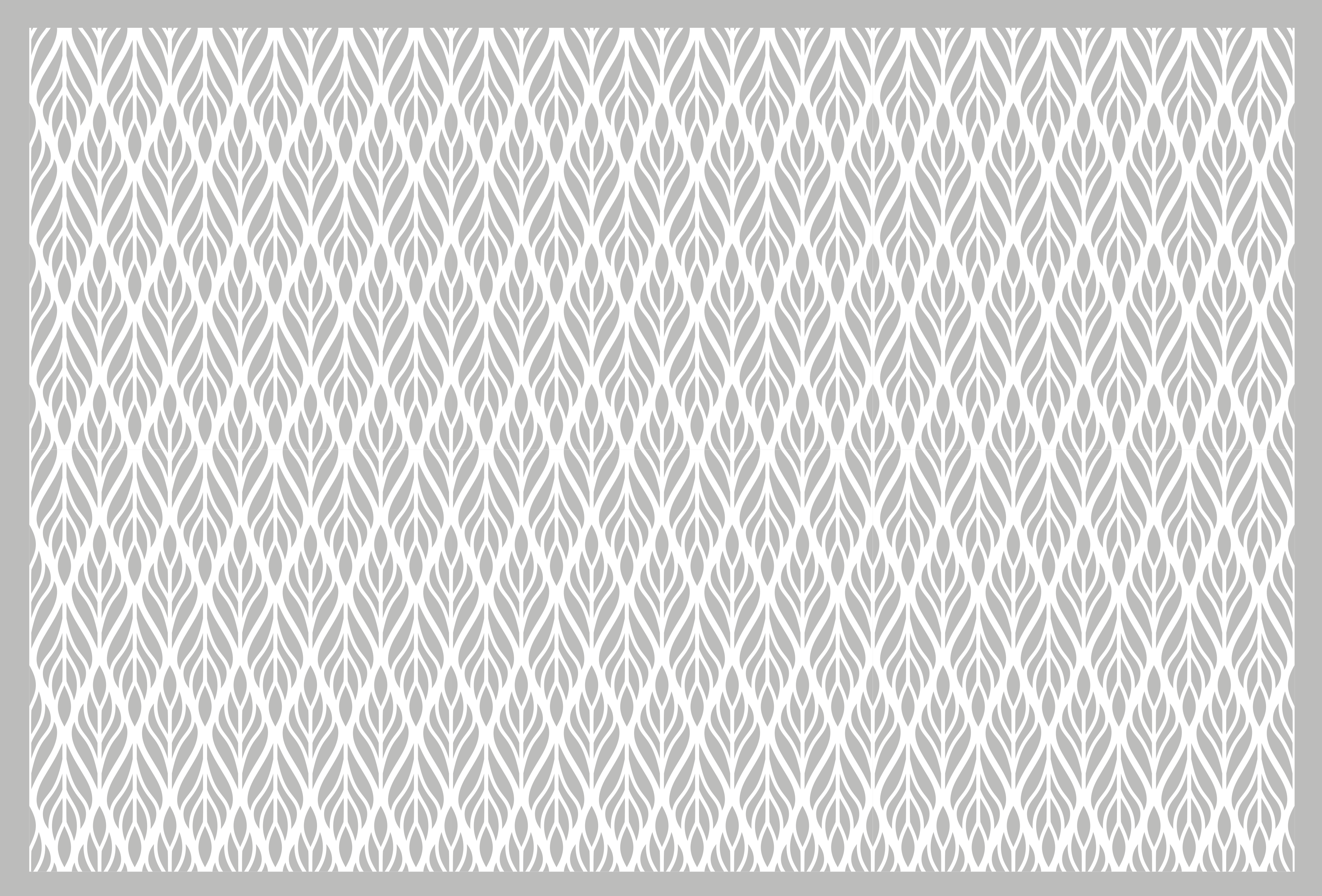 現代のビニールマットグレーリーフパターン - TENSTICKERS