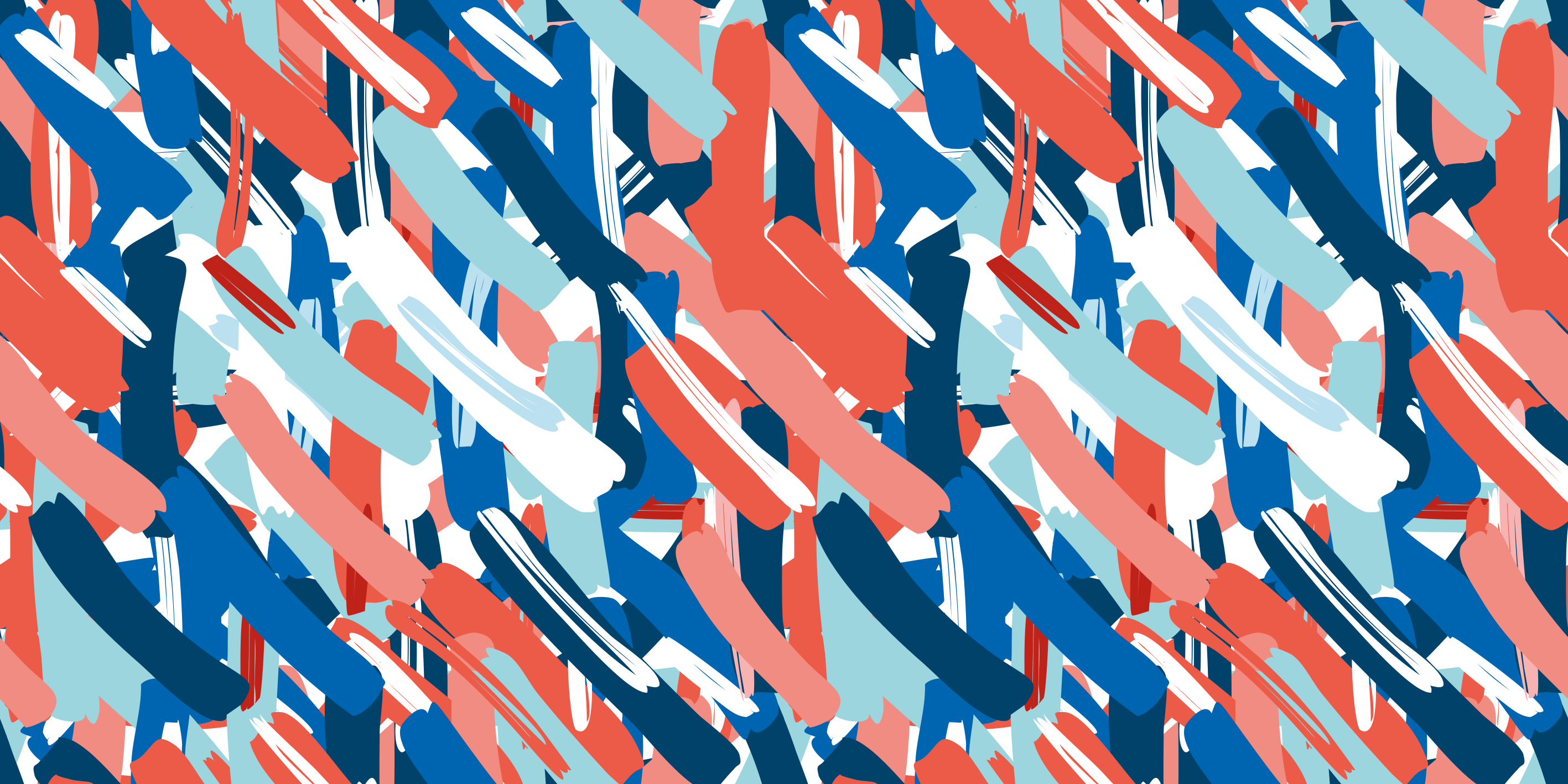 現代のビニールマット 色とりどりの筆致 - TENSTICKERS