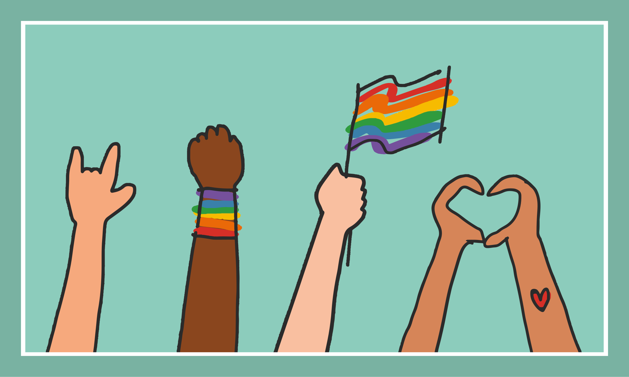 フォトミュラーイベント多様な手を挙げて - TENSTICKERS