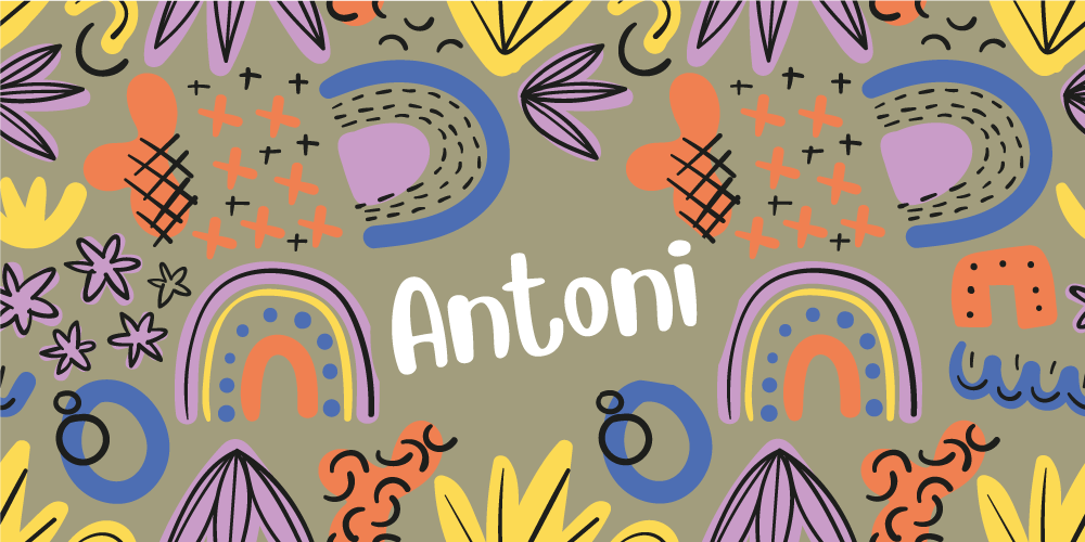 壁画 モアチルドレン カラフルな虹のパターン - TENSTICKERS