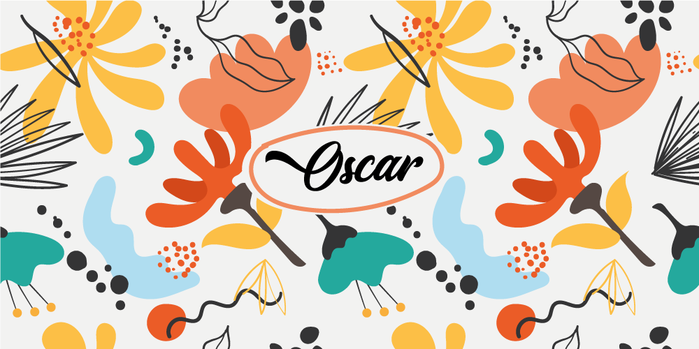 寝室 ビニールマット カスタム抽象花柄 - TENSTICKERS