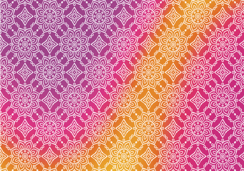 マンダラ ビニールマット エレガントグラデーション - TENSTICKERS