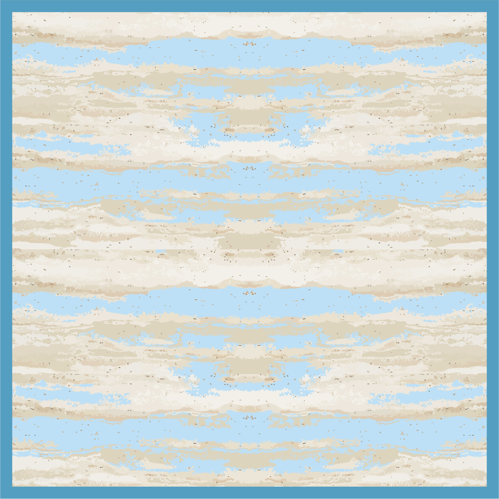 木効果 ビニールマット グレーとブルーの模様 - TENSTICKERS