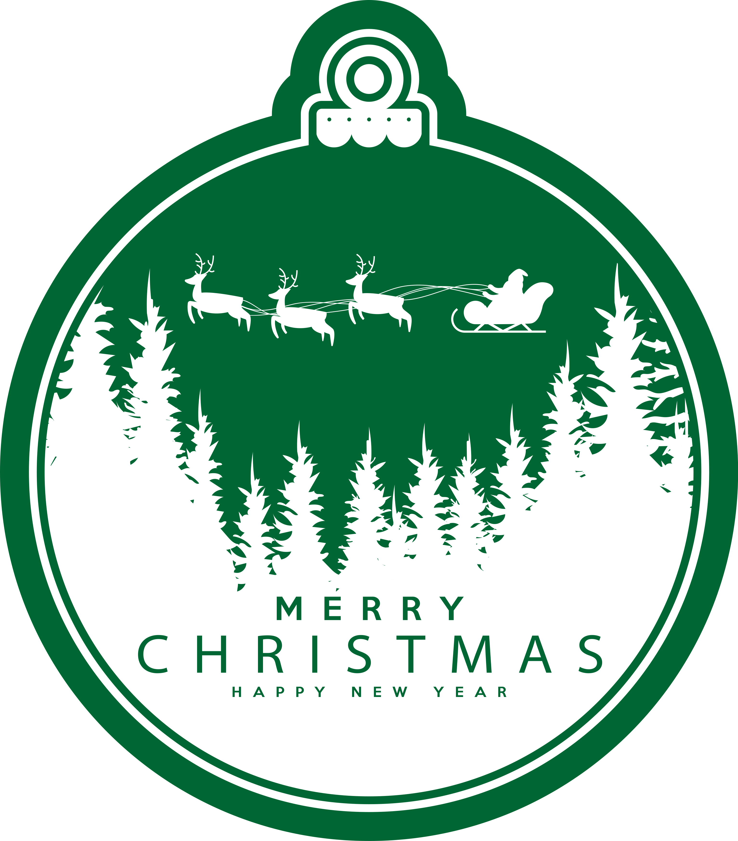 クリスマスの壁画そりの乗り物 - TENSTICKERS