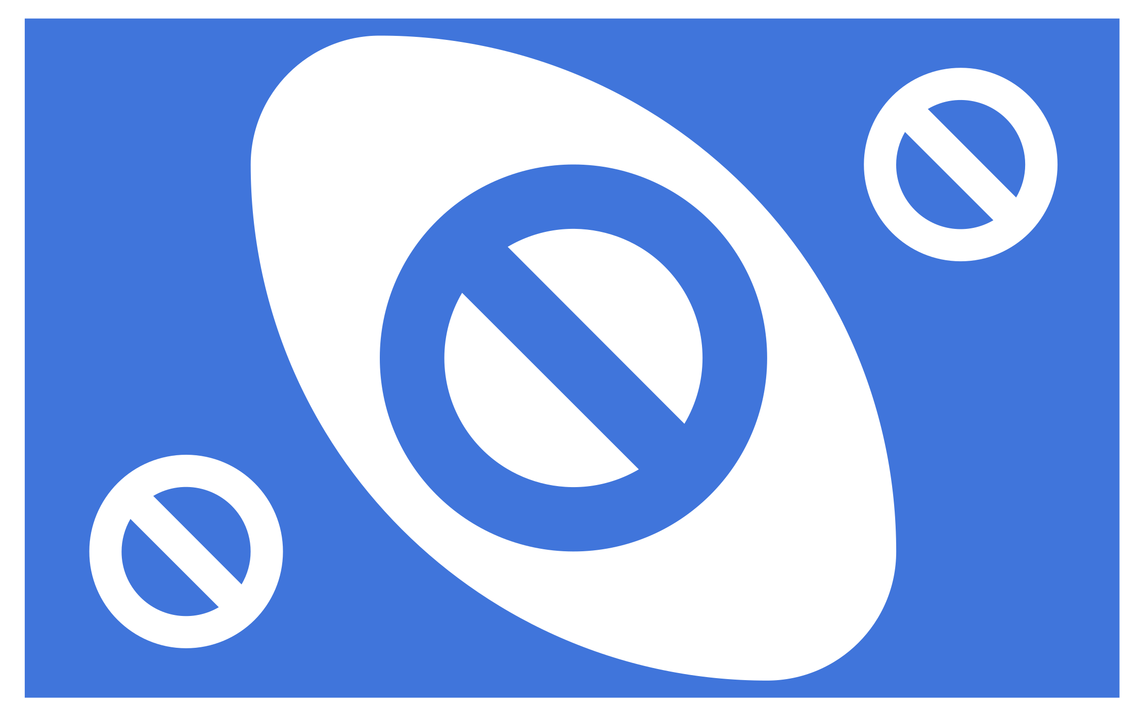 壁画 モアチルドレン 青い円のグラフィックス - TENSTICKERS