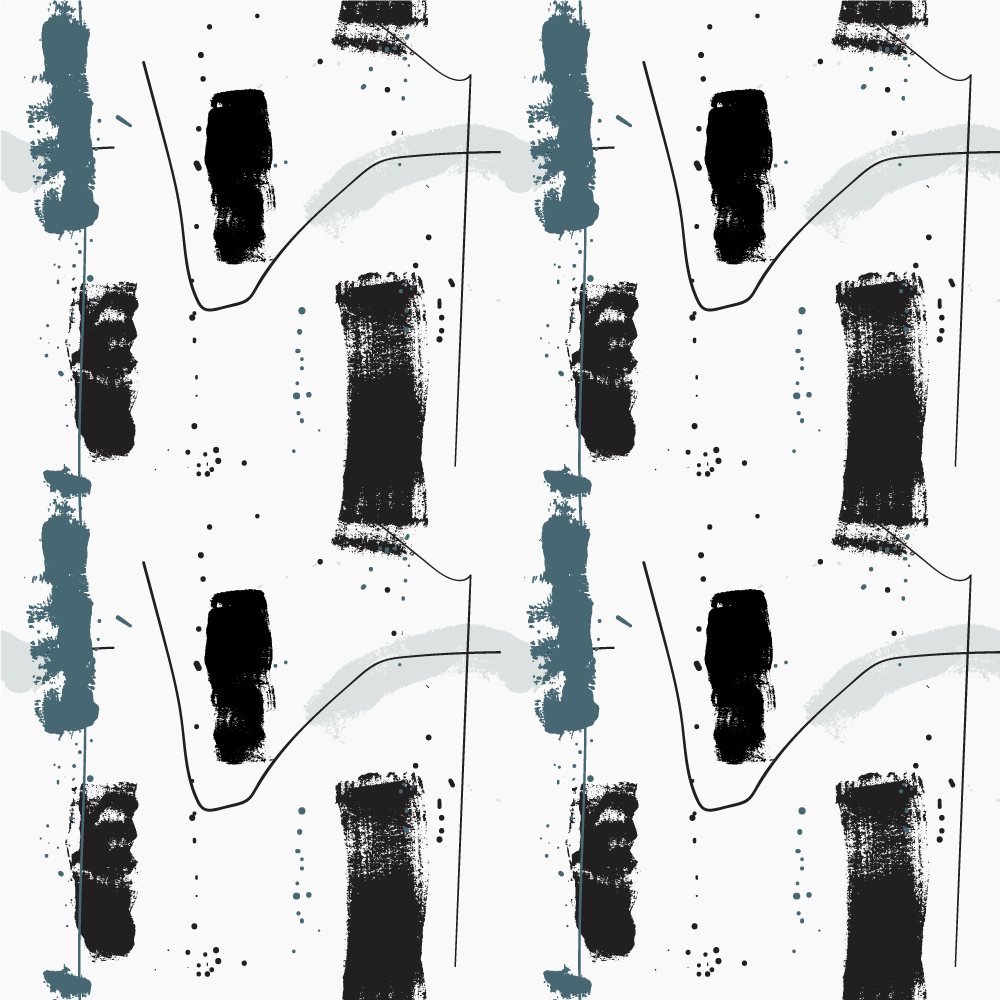 ミニマリスト ビニールマット 線的抽象形状 - TENSTICKERS