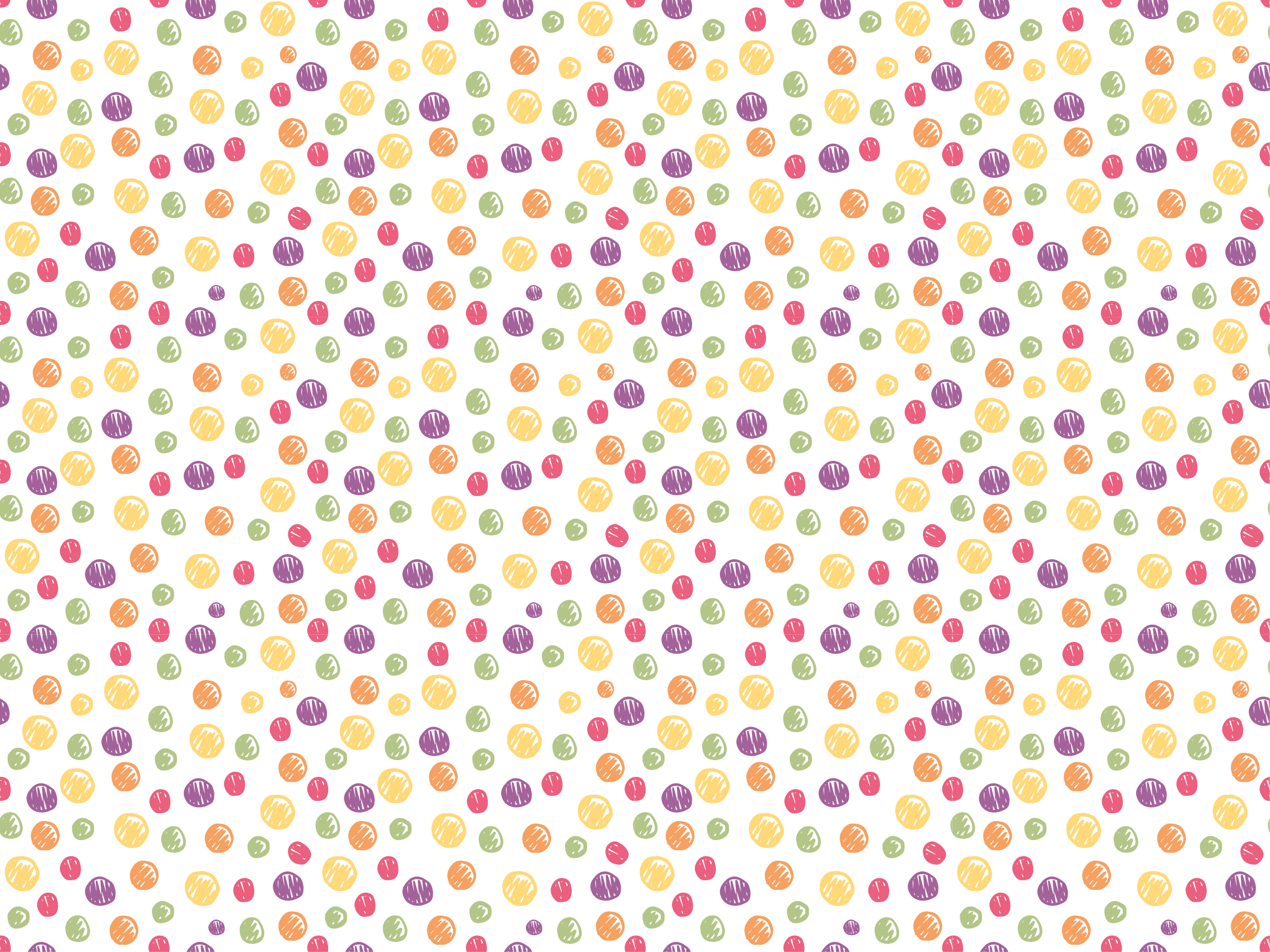 壁画 モアチルドレン カラフルな水玉模様 - TENSTICKERS