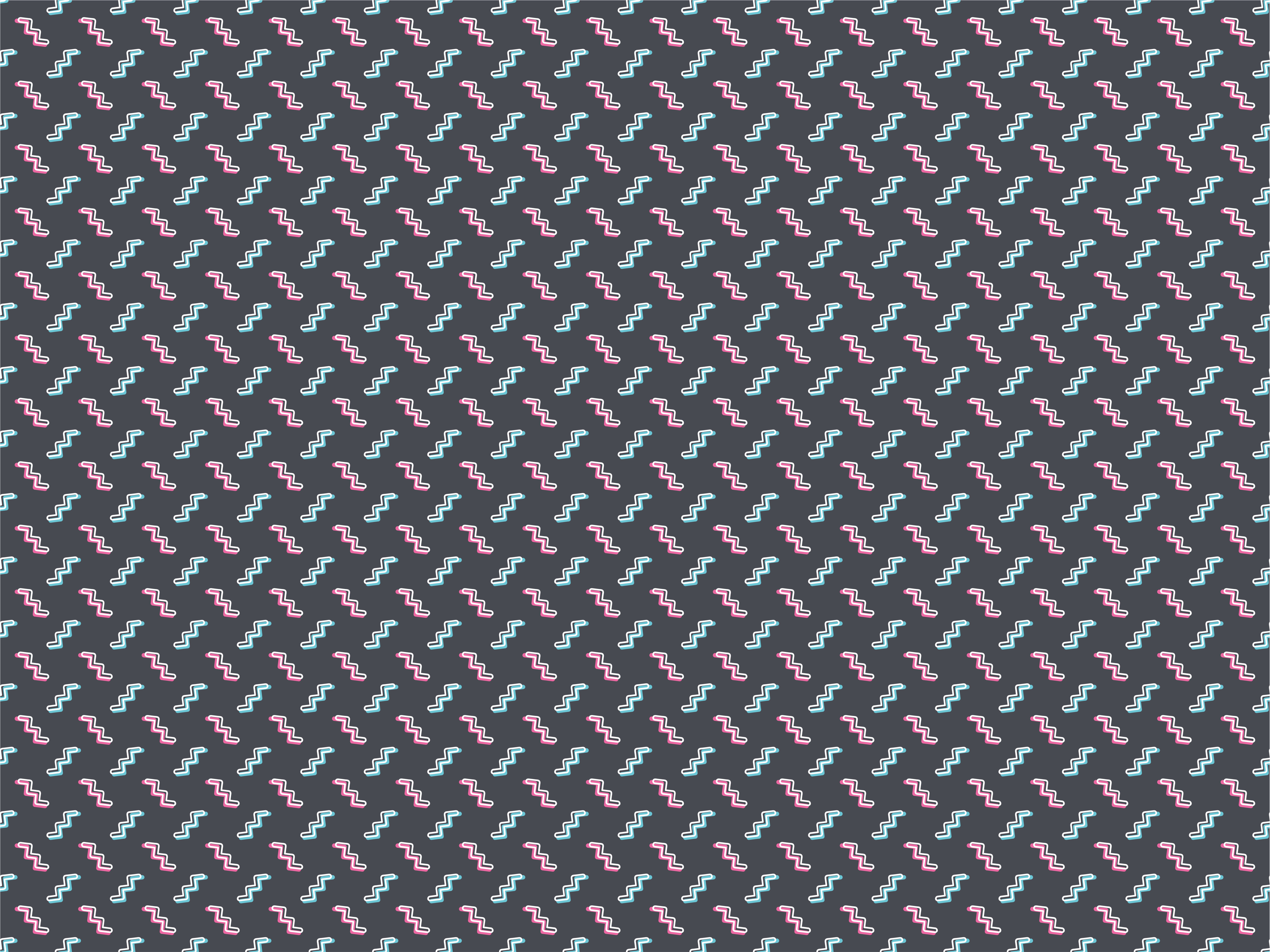 壁画 モアチルドレン カラフルな波形デザイン - TENSTICKERS