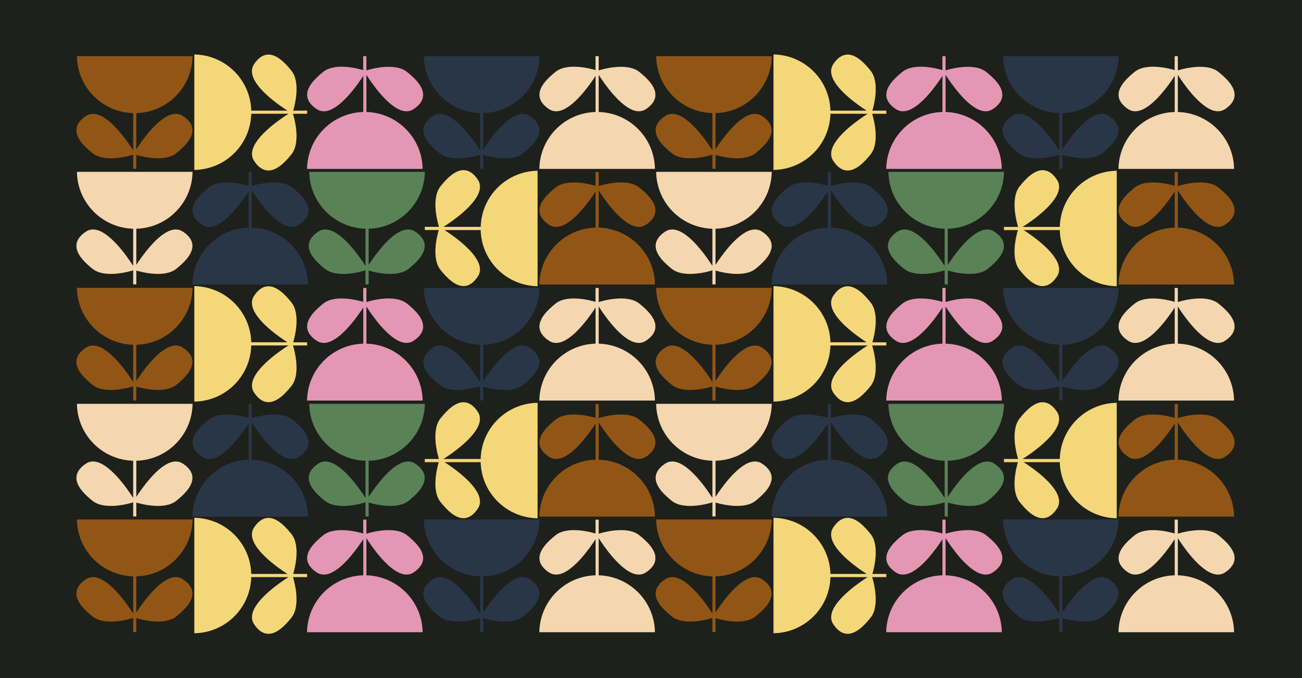 ビニール タイル カーペット 鮮やかな葉のモチーフ - TENSTICKERS