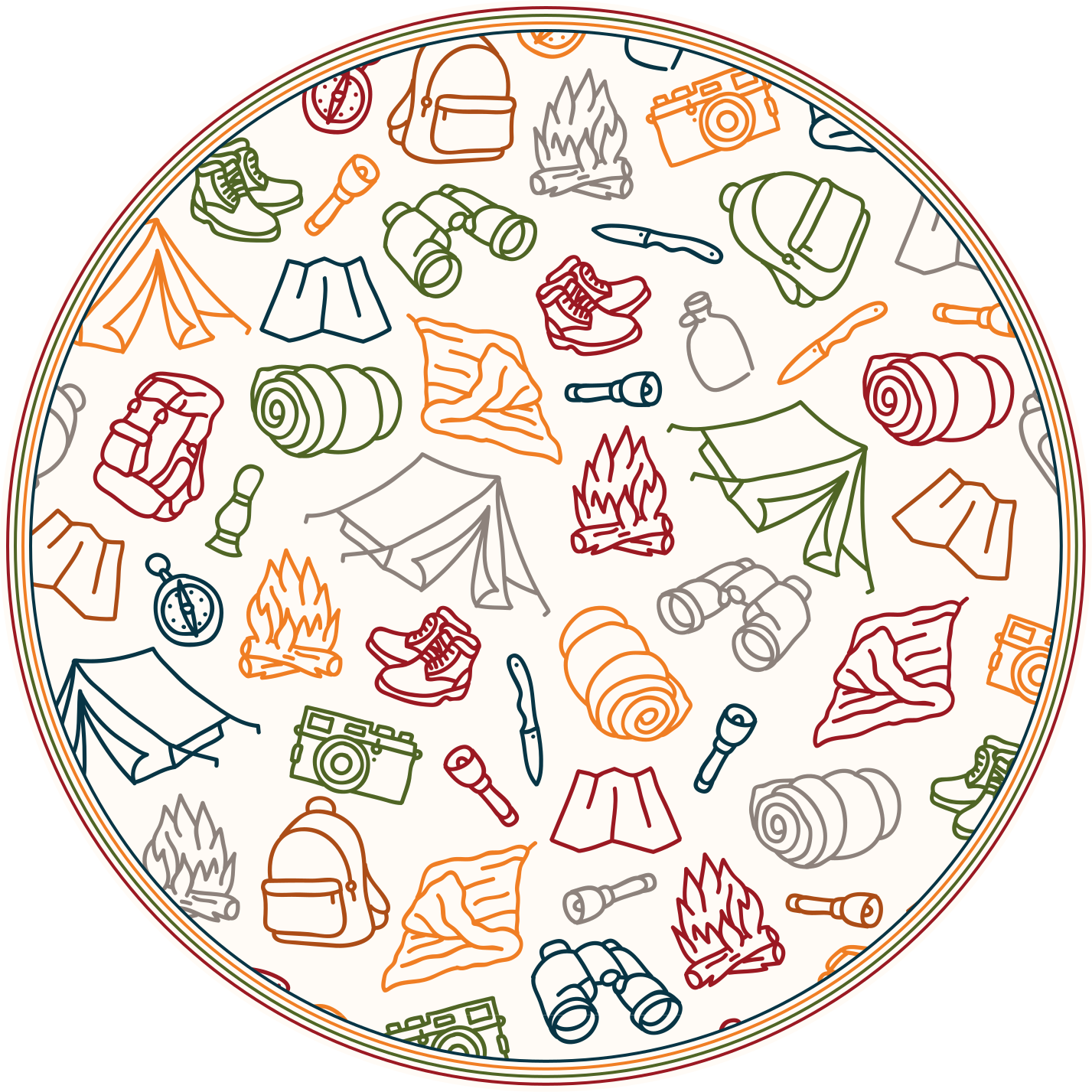 壁画 モアチルドレン 冒険道具アイコン - TENSTICKERS