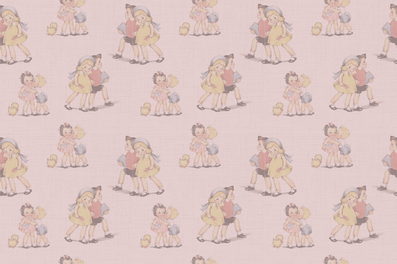 子供 ビニールマット レトロな遊び心満載の友達 - TENSTICKERS