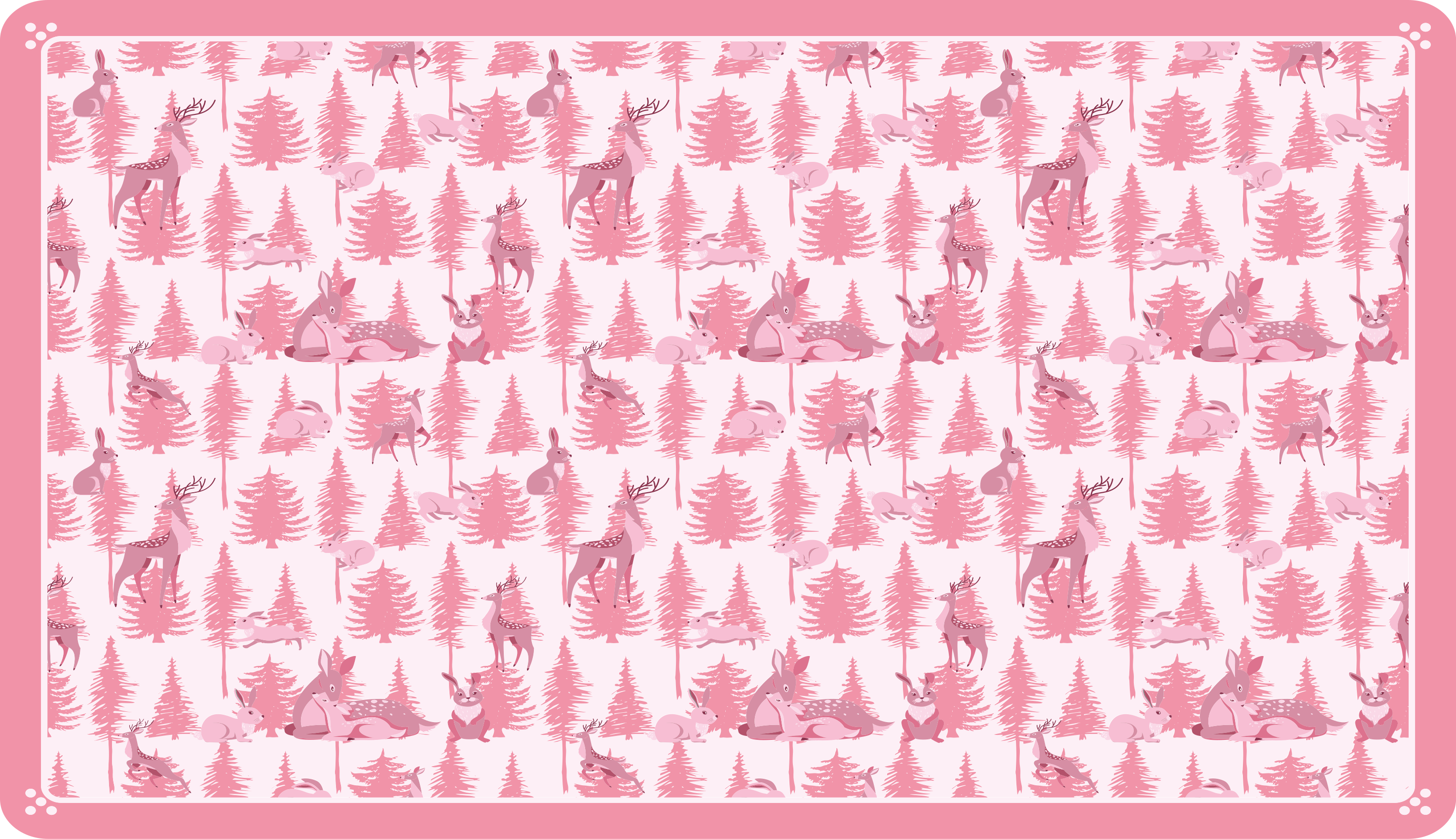 保育園 ビニールマット 遊び心満載の森の風景 - TENSTICKERS