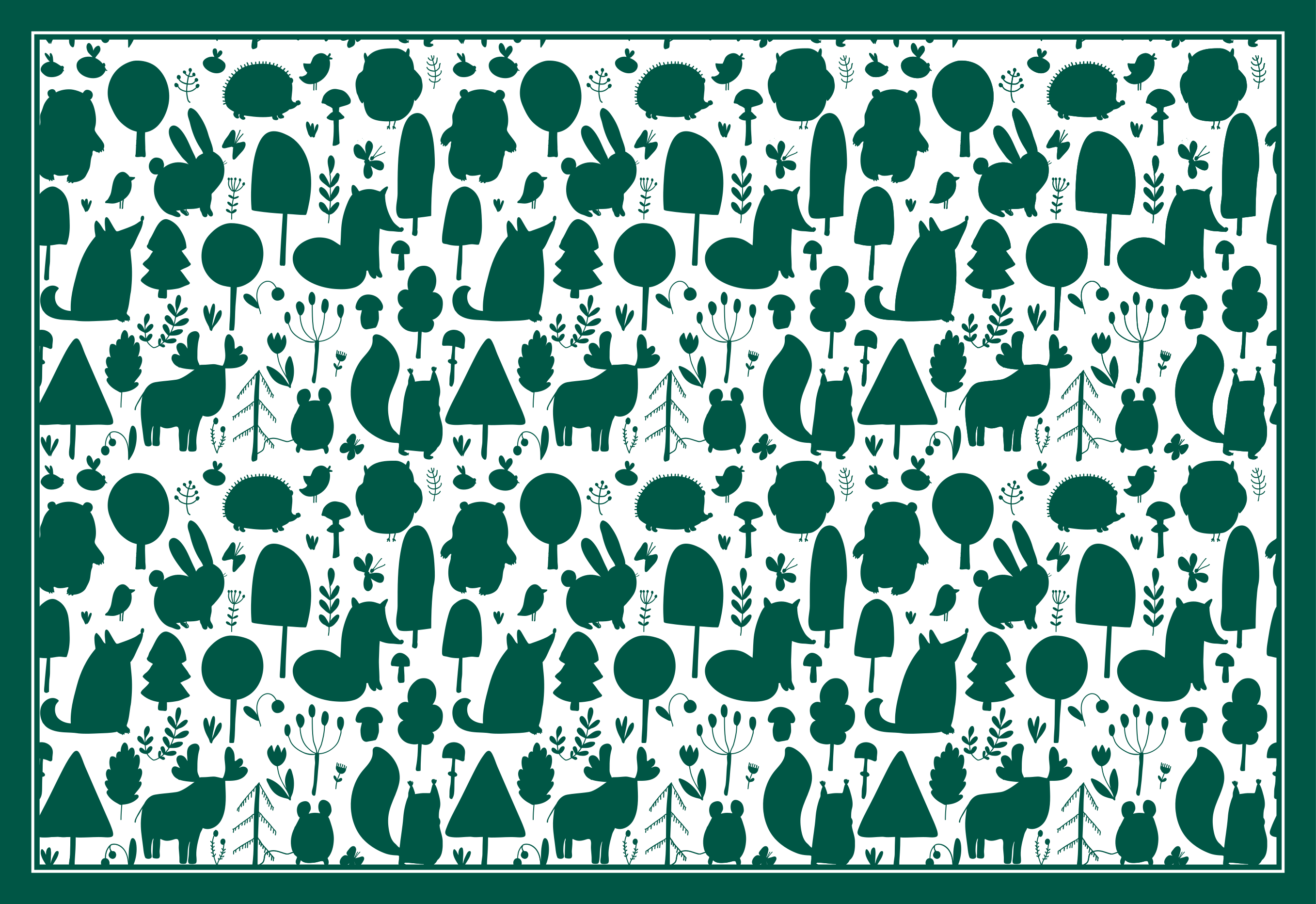 フォトミュラルネイチャー自然のシルエット - TENSTICKERS