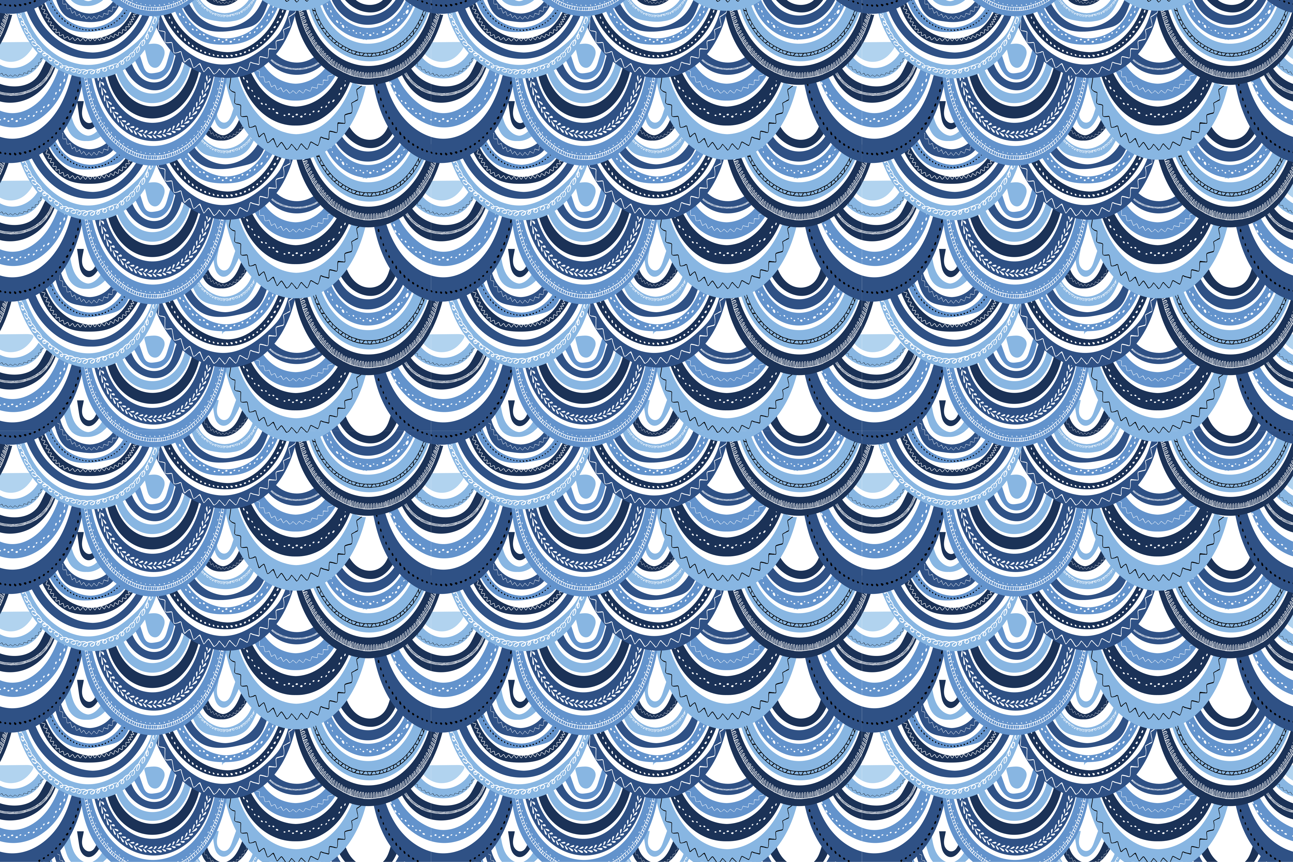 幾何学的なビニールマット波模様 - TENSTICKERS