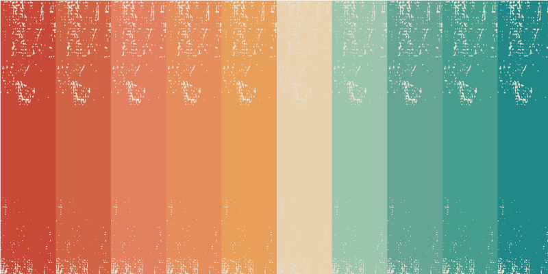 ミニマリスト ビニールマット カラフルストライプレイヤー - TENSTICKERS