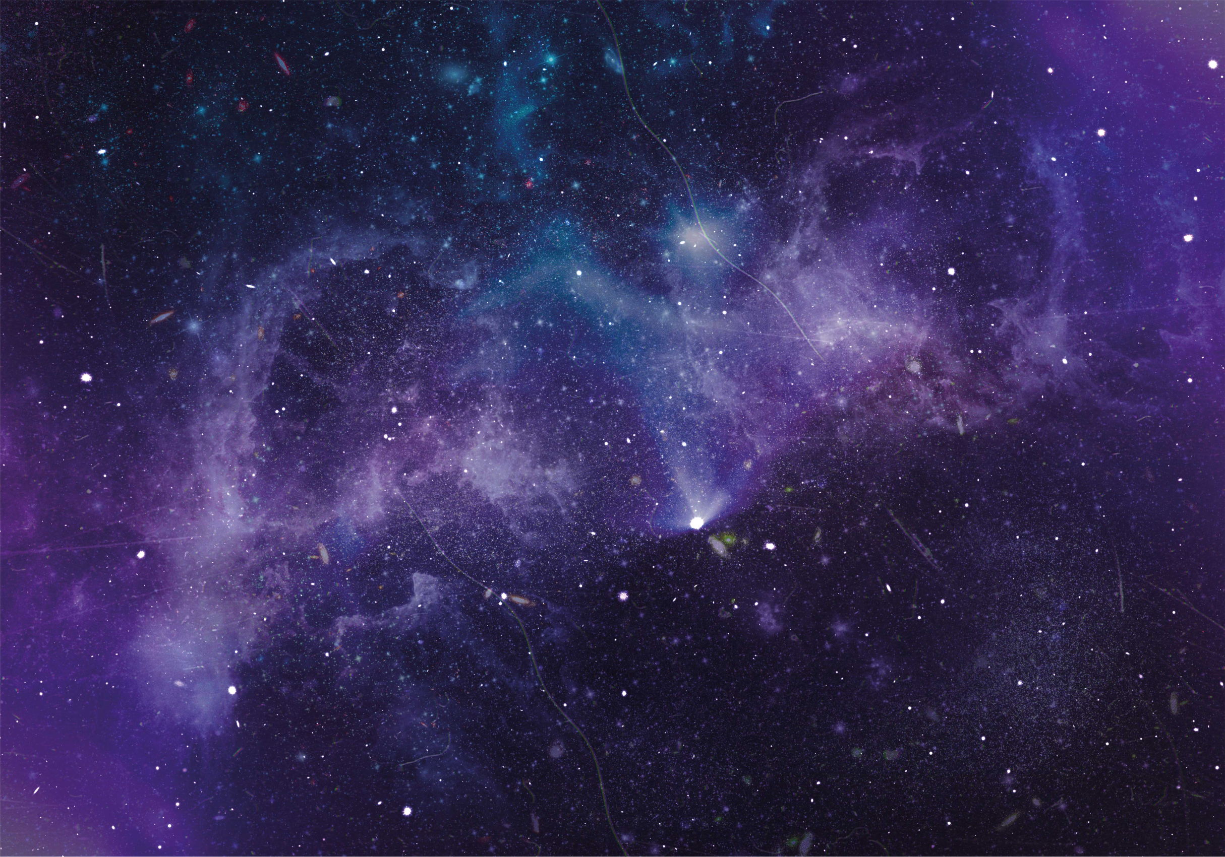 出演者 ビニールマット 宇宙銀河のシーン - TENSTICKERS