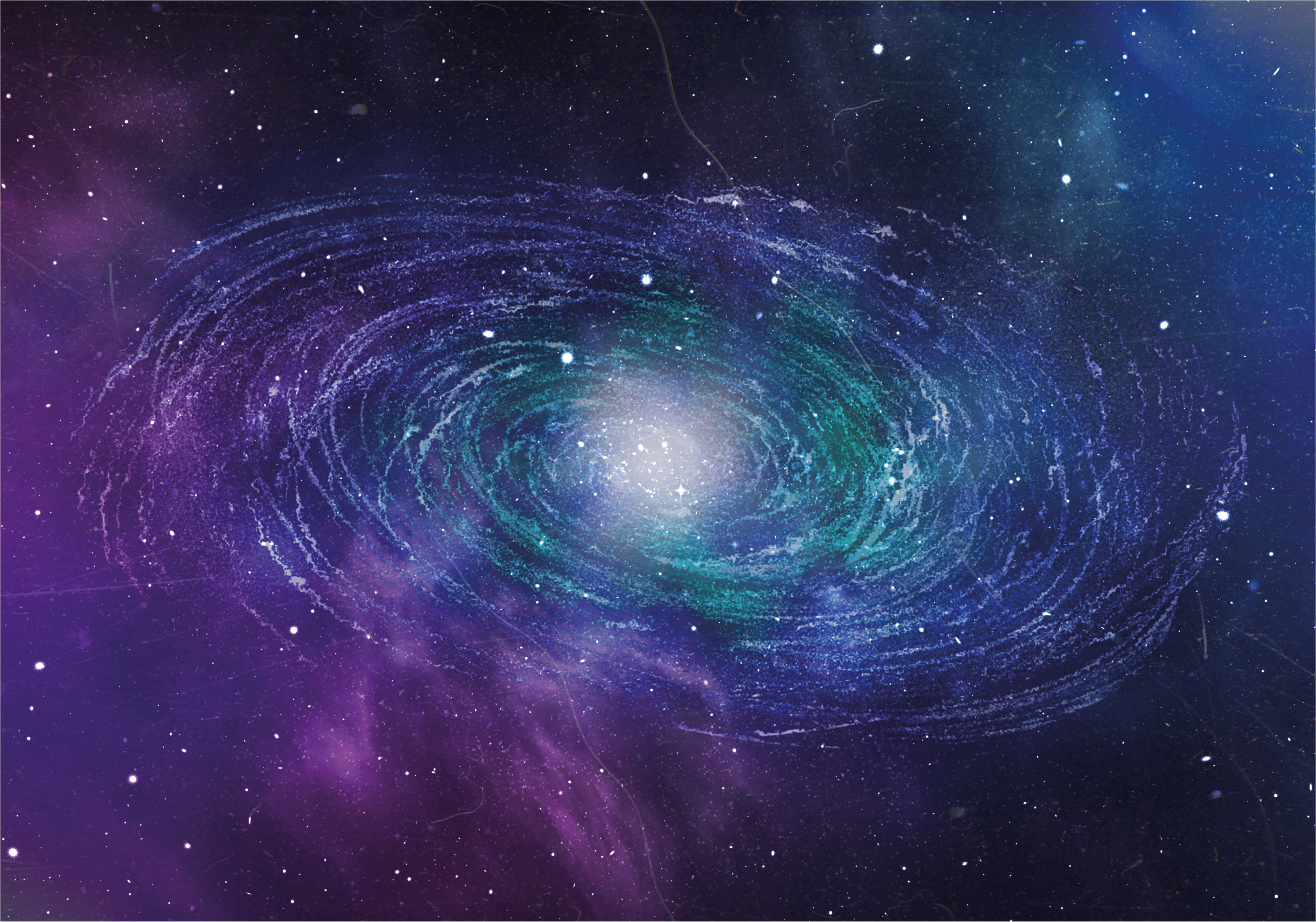 出演者 ビニールマット 銀河の渦模様 - TENSTICKERS