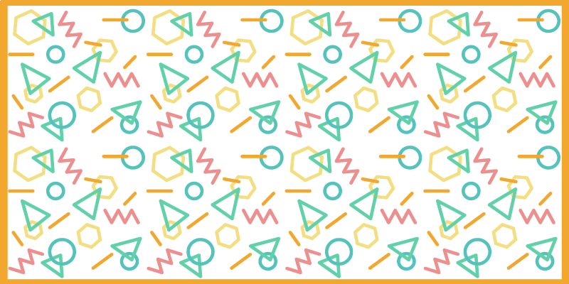 壁画 モアチルドレン カラフルな形のパターン - TENSTICKERS