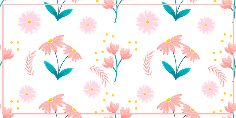 花と植物の壁画春の花咲く景色 - TENSTICKERS