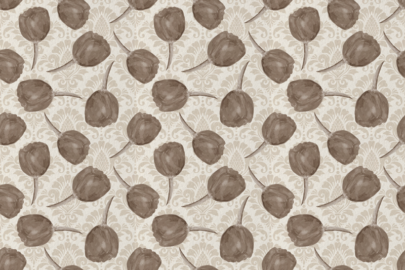 花と植物の壁画優しい植物モチーフ - TENSTICKERS