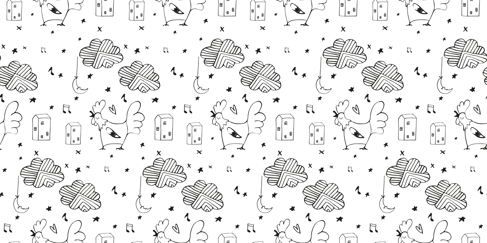 子供 ビニールマット ミニマリストな家禽デザイン - TENSTICKERS