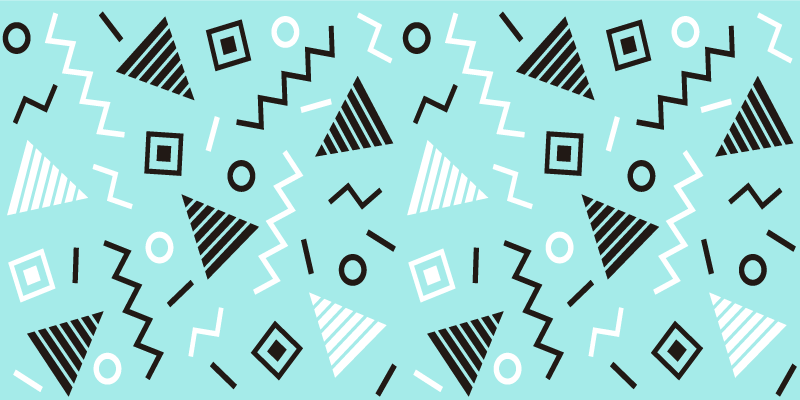 幾何学的なビニールマット フォーム配置 - TENSTICKERS