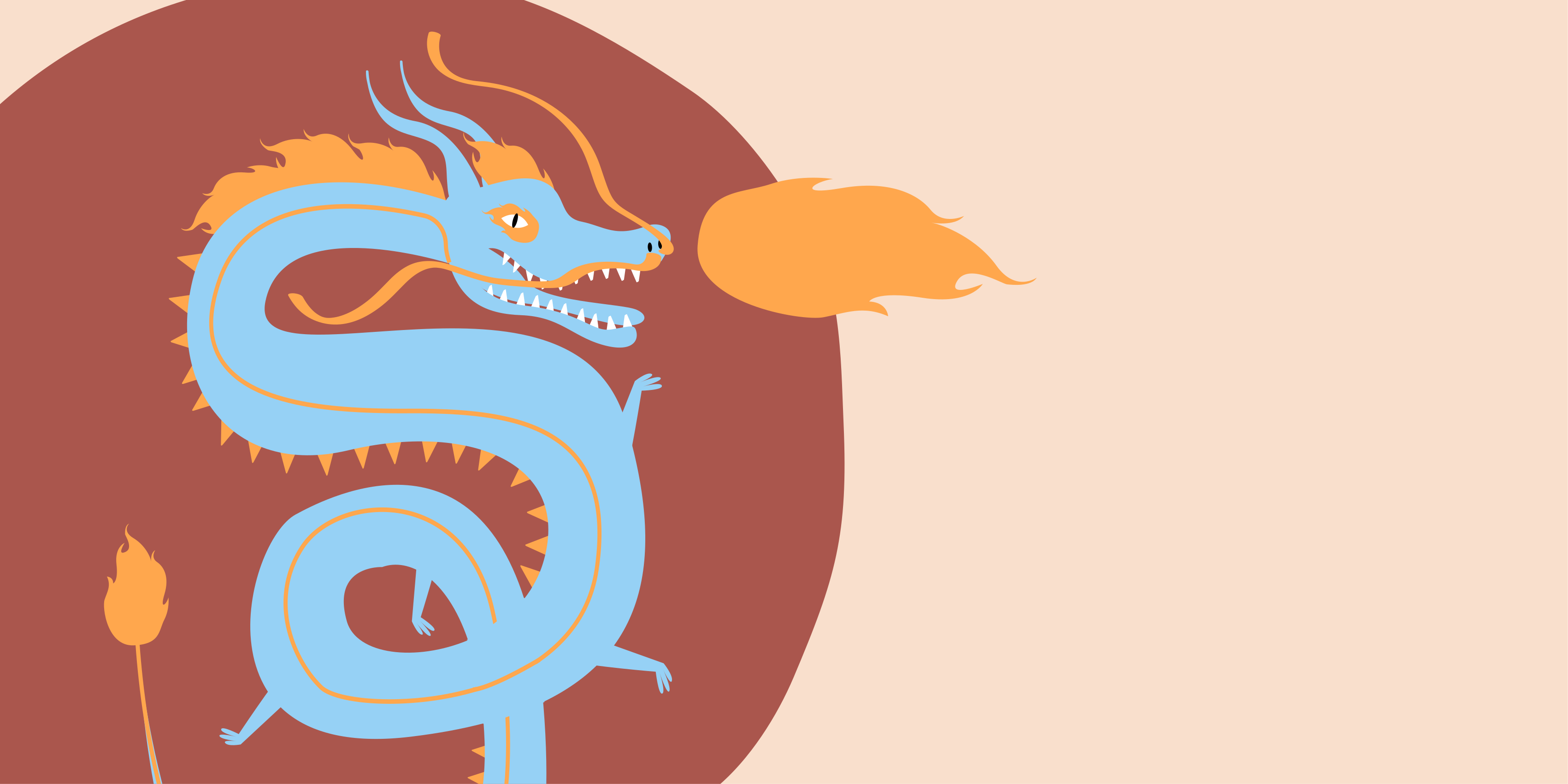 エスニック ビニールマット 龍の精霊 - TENSTICKERS